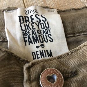 Wiya Jeans Skinny Avec Schriftzug-Streifen | eBay